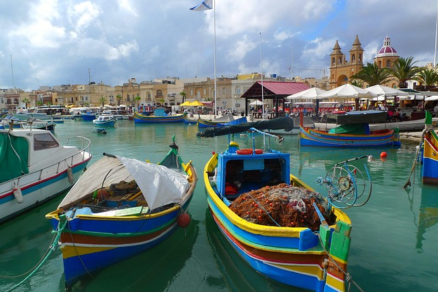 fishing boat, picturesque, port, marsaxlokk, malta, gozo, mediterranean, vacations, boats, idyll, nature, relaxing, water, multicoloured, malta, malta, malta, malta, malta